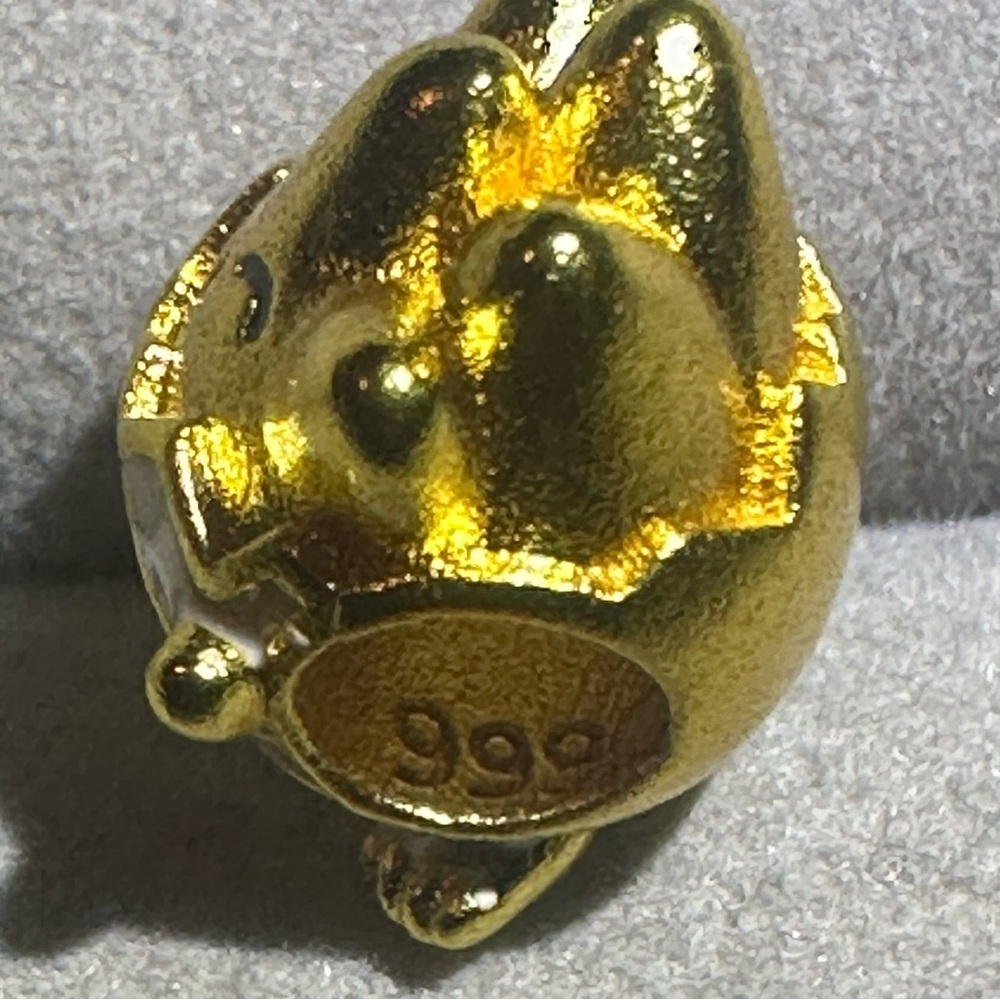 24K Gold Filled PokemonTogepi Charm Bead Pendant Anime Kawaii Pocket Monster - Picture 7 of 7
